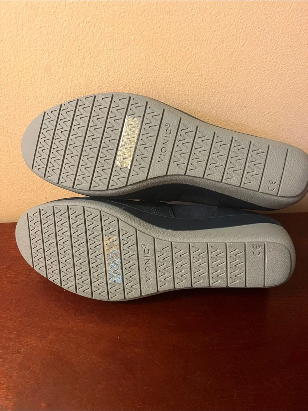 Vionic Navy Blue Mary Jane Wedge Shoes